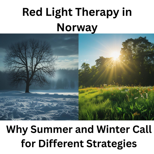 Lysterapi i norge: Rødlysterapi og sol, sommer og vinter 