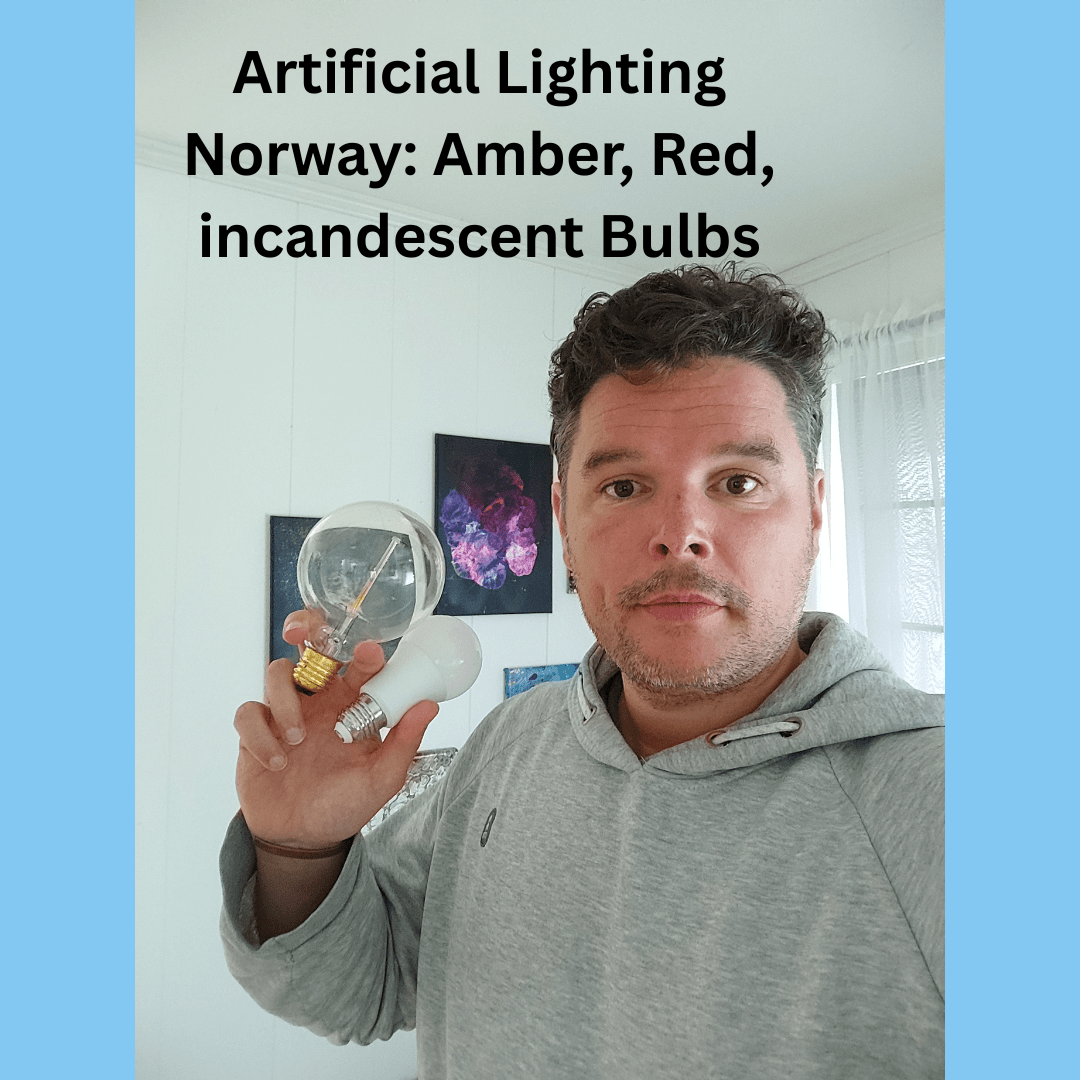 Artificial Lighting Norway: Amber, Red, incandescent Bulbs - Home Light Therapy