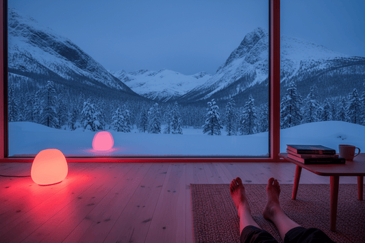 February in Norway: Grounding & Red Light for Survival - Home Light Therapy