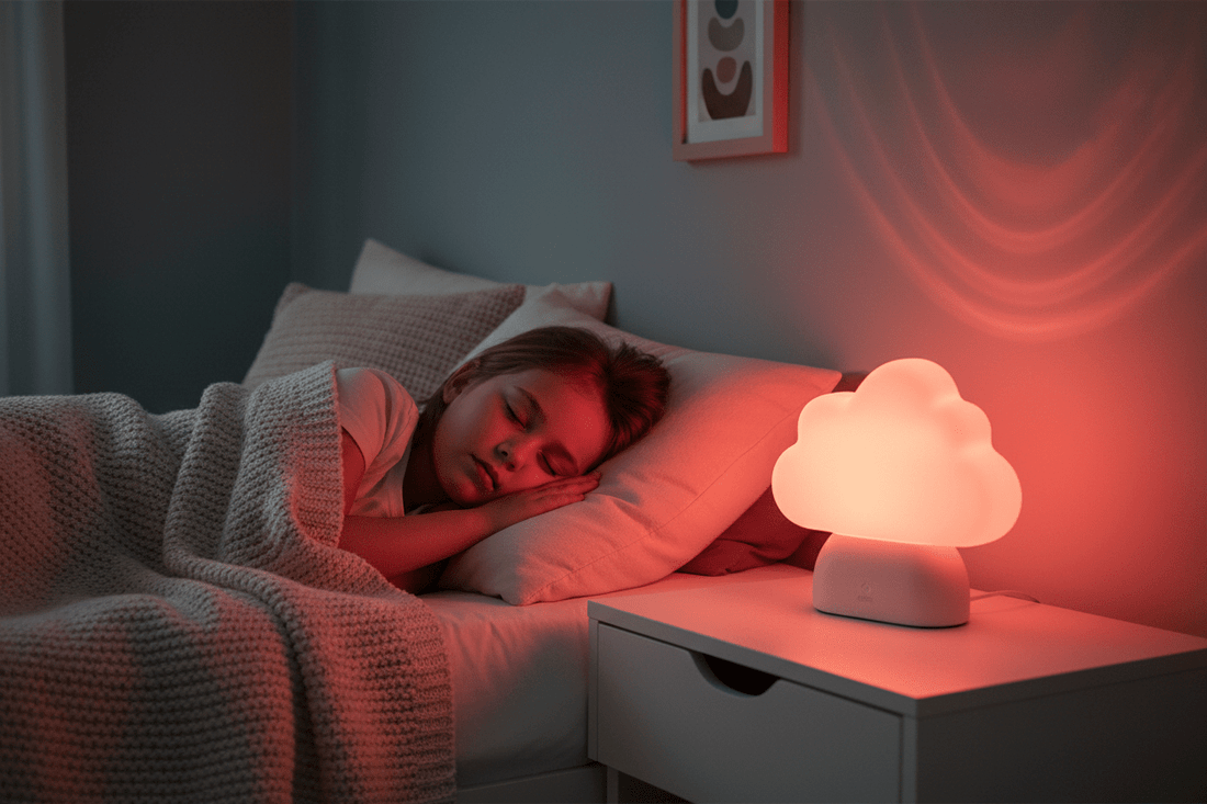 Kids Night Lamp Red Amber Light Norway Sleep Better - Home Light Therapy