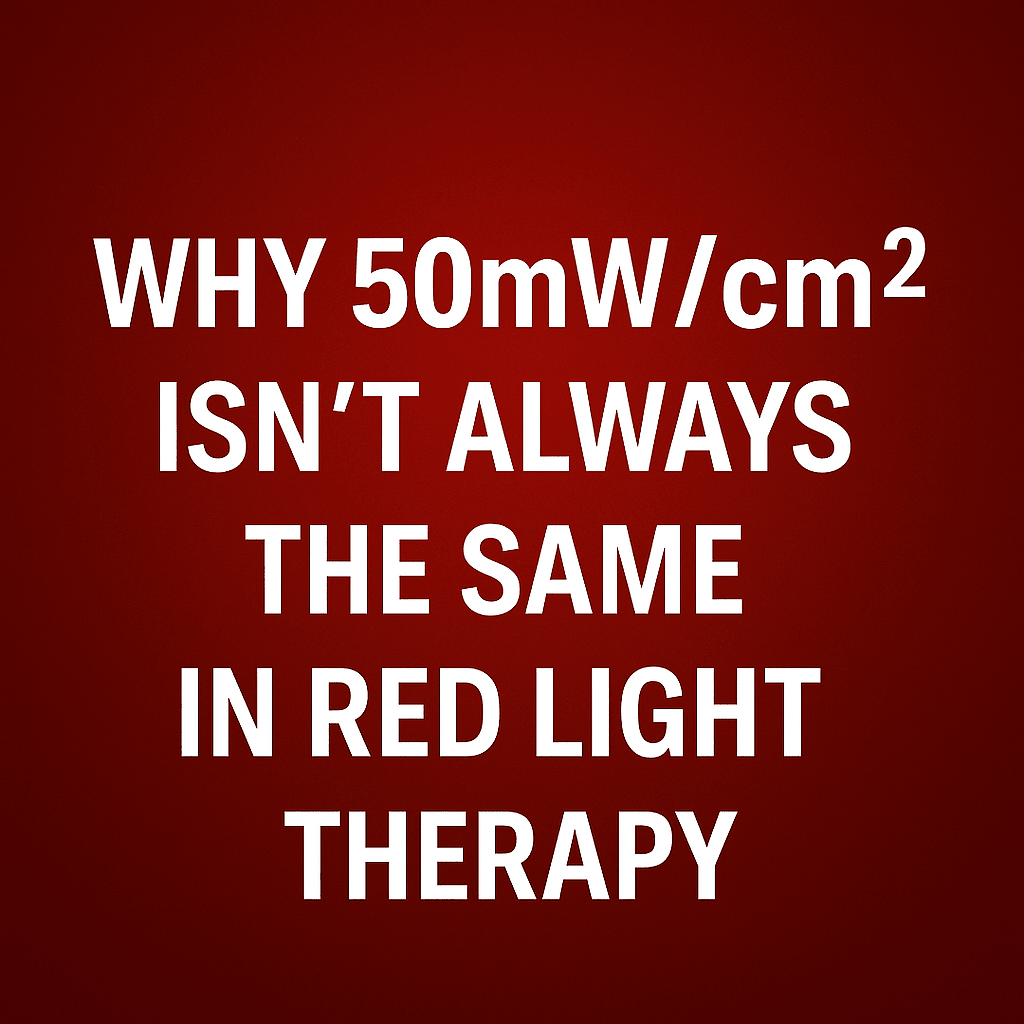 Why 50mW/cm² Isn’t Always Equal in Red Light Therapy - Home Light Therapy