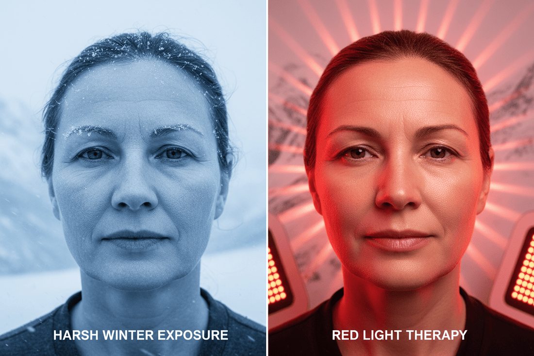 Why Your Skin Ages Faster in Norwegian Winter (How Red Light Helps) - Home Light Therapy