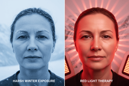 Why Your Skin Ages Faster in Norwegian Winter (How Red Light Helps) - Home Light Therapy
