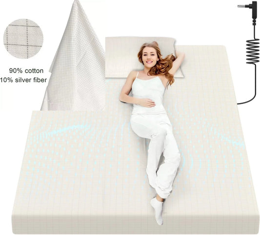 Grounding Fitted Sheet – Silver Earthing Bedding (Jording) Norway