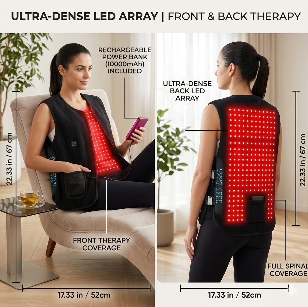 BioWave Core - BodyWave Red Light Therapy Vest | Home Light Therapy