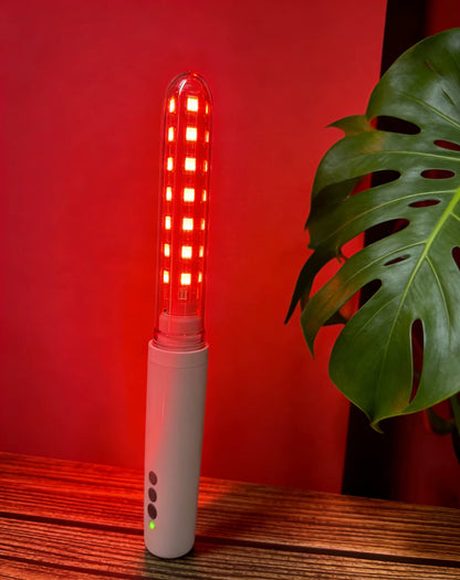 Vaginal Red Light Therapy Wand — GaAs Laser + Blue LED or 45-LED High Coverage