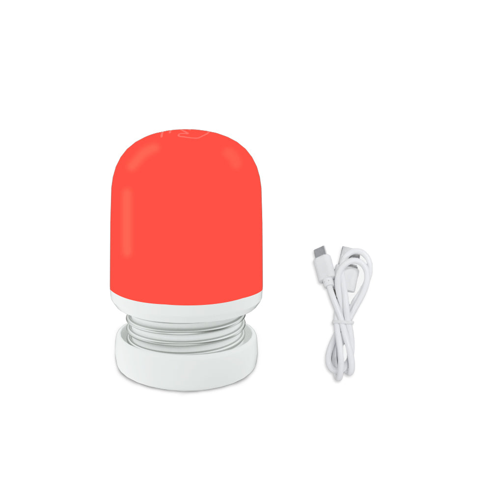 Wireless LED Night Lamp for Kids – Red & Amber Light Trådløs Nattlampe