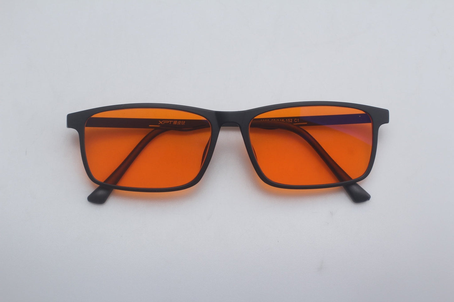 Blue Light Blocking Glasses for Sleep | AfterDark Titanium – Amber & Red