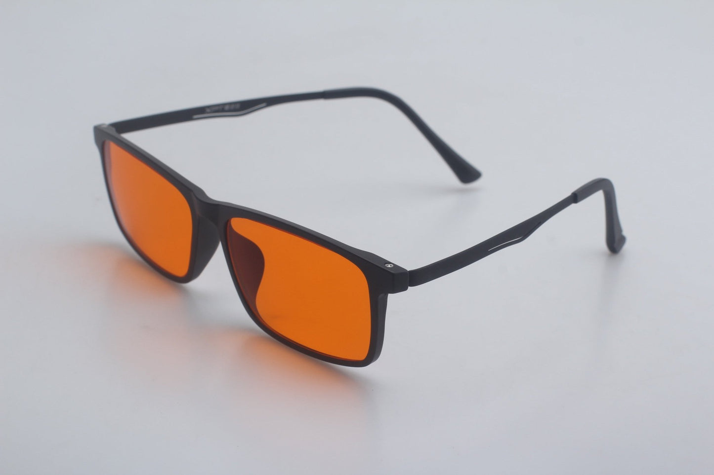 Blue Light Blocking Glasses for Sleep | AfterDark Titanium – Amber & Red