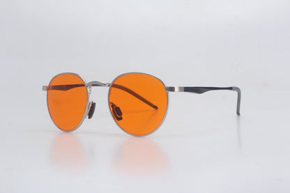 Arc Blue Light Blocking Glasses - Round Metal, Rubber Grip - Home Light Therapy