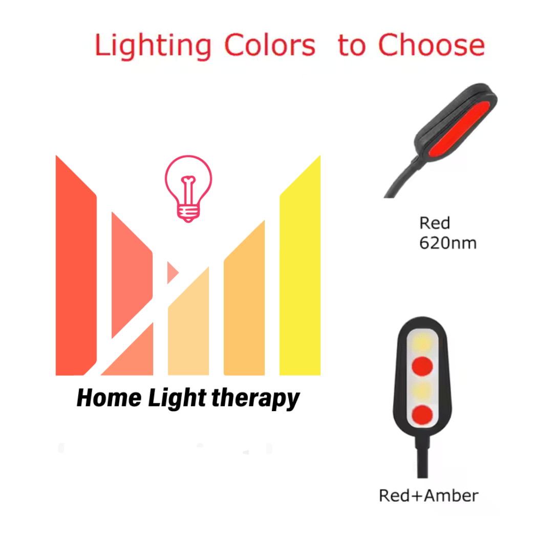 Red light reading light - Read and sleep right - Home Light Therapy - Red and amber