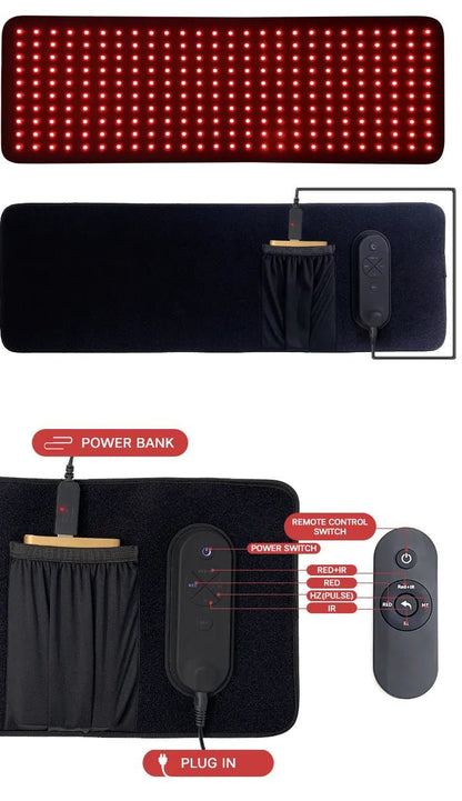 Red Light Therapy Wrap – Portable Battery - Powered | Home Light Therapy - Home Light Therapy